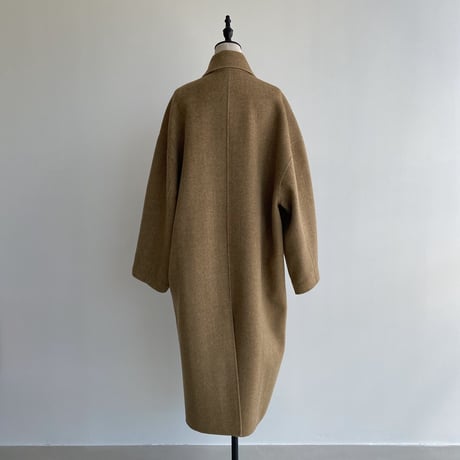 【nokcha original】HAND MADE herringbone over wool coat/beige_no0160