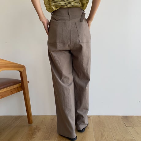 《予約販売》belt linen pants/2colors_np0622