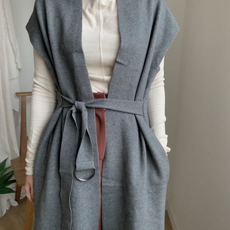 ✳︎予約販売✳︎knit long gilet/2colors_no0016