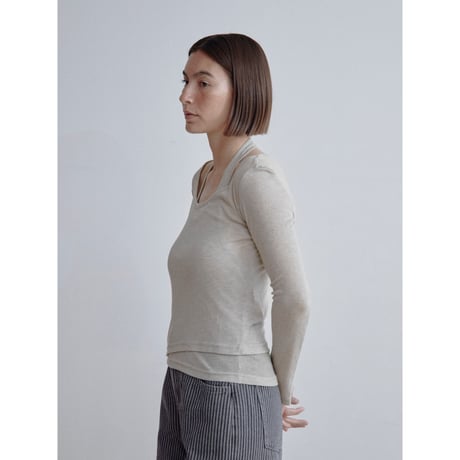 《予約販売》2set accent sheer tops/2colors_nt2506