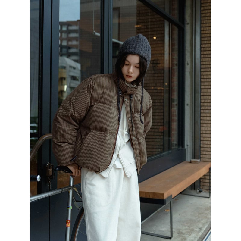 NOKCHA original】mannish down jacket/check_no04