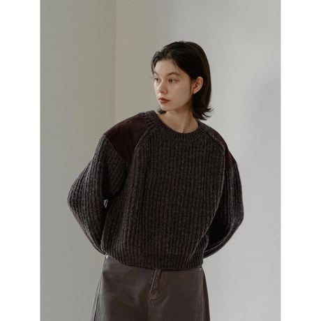 【 5th RESTOCK IVORY 2月3日順次発送】- AUTHENTIC series - vintage like accent knit/3olors_an0048