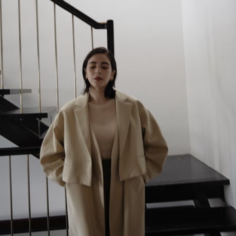 【nokcha original】2set mulch coat/butter_no0230