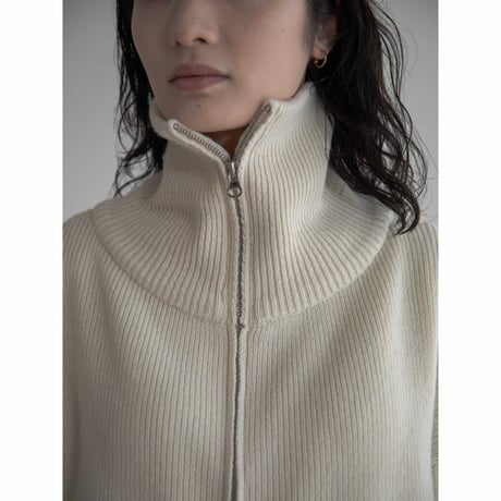 《予約販売》quality zip knit cardigan/2colors_no0398