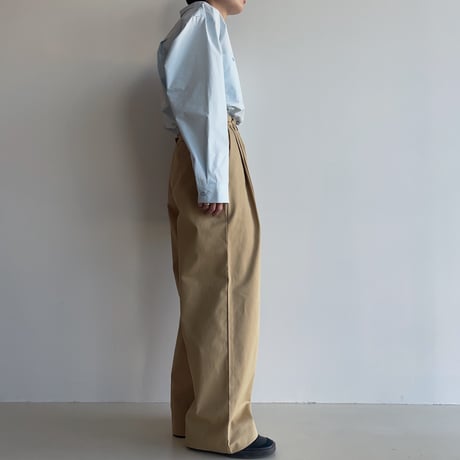 《予約販売》side buckle tuck pants/2colors_np0952