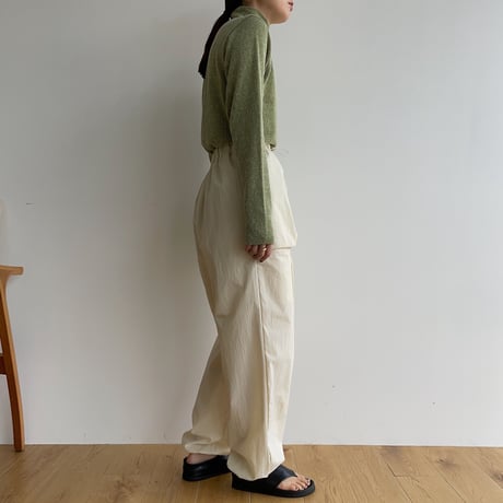 【nokcha original】2way pocket washer pants/ivory_np0768