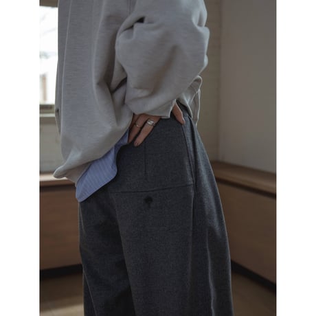 【NOKCHA original】boyish wool pants/2colors_np1026