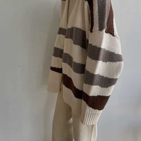 【nokcha original】ennui knit cardigan/ivory_nt1501