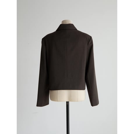 《予約販売》double zip minimal jacket/2colors_no0531