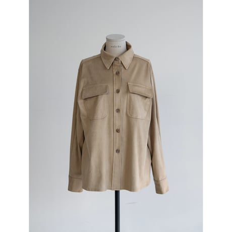 《予約販売》suède like shirt_nb0352