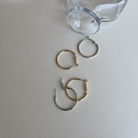 《予約販売》circle medium pierce/2colors_na0568