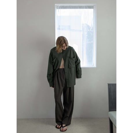 - AUTHENTIC series - emblem shirt/deep green_an0026