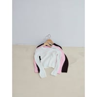 《予約販売》sheer lib knit tops/3colors_nt2493