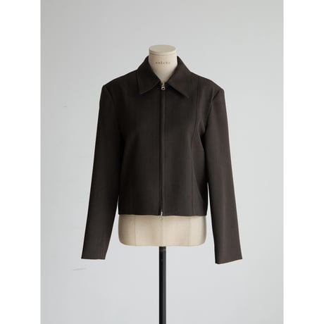《予約販売》double zip minimal jacket/2colors_no0531