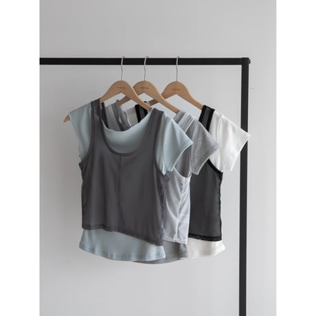 《予約販売》sheer layered tee/3colors_nt2077