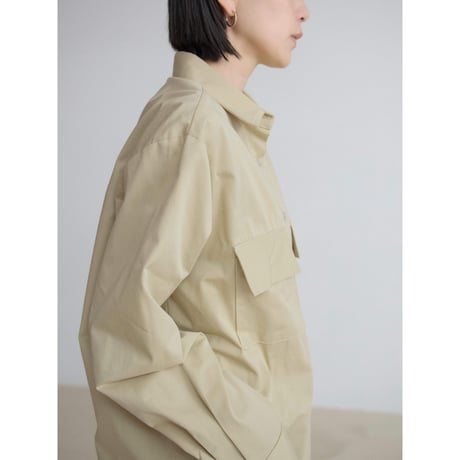 《予約販売》cotton pocket shirt/2colors_nb0358