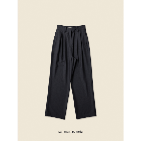 - AUTHENTIC series - material high pants/3colors_an0011