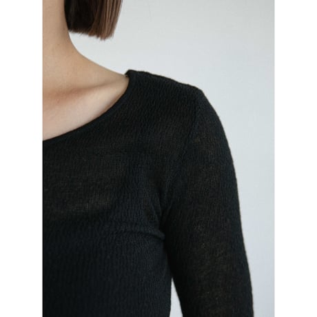 《予約販売》back open sheer knit tops/2colors_nt2569