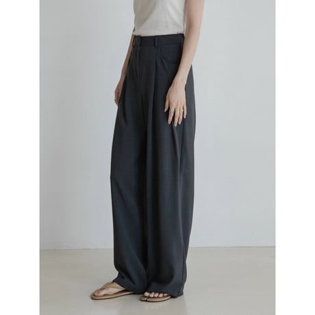 《予約販売》unique tuck wide pants/2colors_np1117