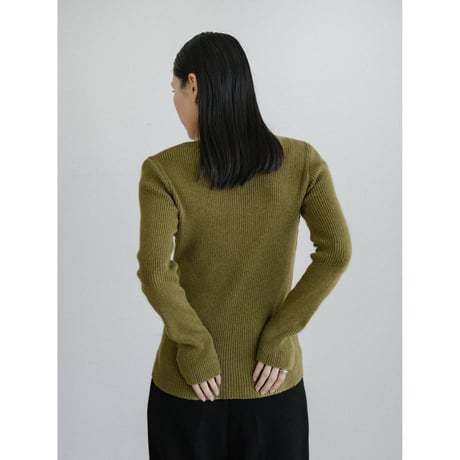 《予約販売》v neck lady lib knit cardigan/2colors_nt2471
