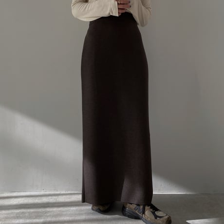 《予約販売》material warm long skirt/2colors_ns0087