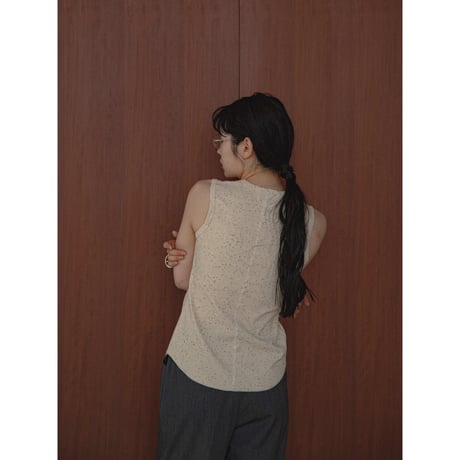 【NOKCHA original】accent botan tanktop/3colors_nt2058