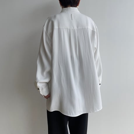 【nokcha original】accent tuck blouse/white_nb0203