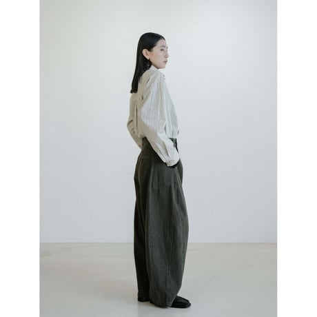 《予約販売》accent stripe shirt/2colors_nb0353