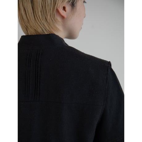 - AUTHENTIC series - material linen vest/black_an0042