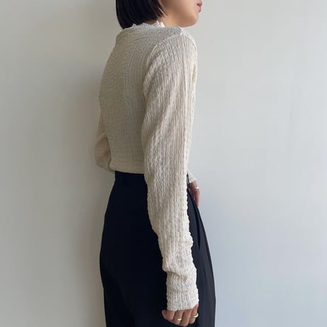 《予約販売》jacquard light tops/3colors_nt1832