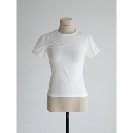 《予約販売》accent gather minimal tee/2colors_nt2549