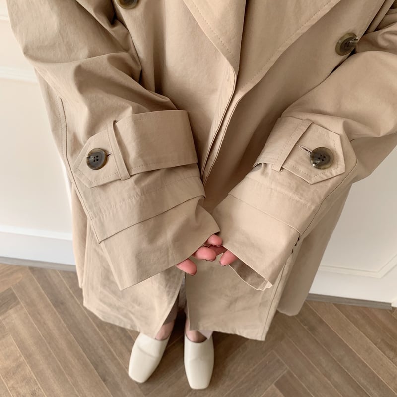 NOKCHA original】over trench coat /light beige