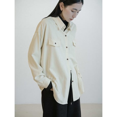 《予約販売》soft stripe shirt/2colors_nb0354