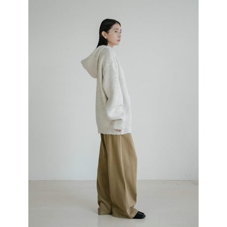 《予約販売》mannish over knit hoodie/2colors_nt2434