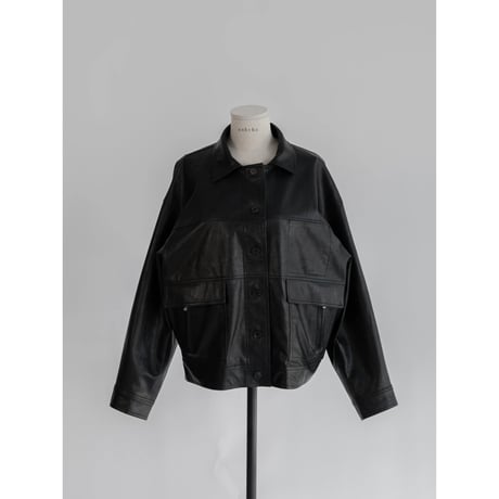 - AUTHENTIC series - old like eco leather jacket/black_an0001