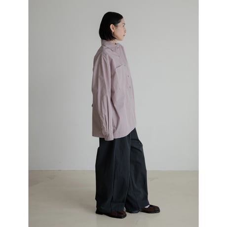 《予約販売》mannish over cotton shirt/2colors_nb0287