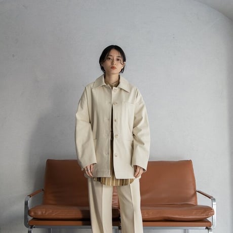 【nokcha original】jacquard over blouse/camel_nb0042