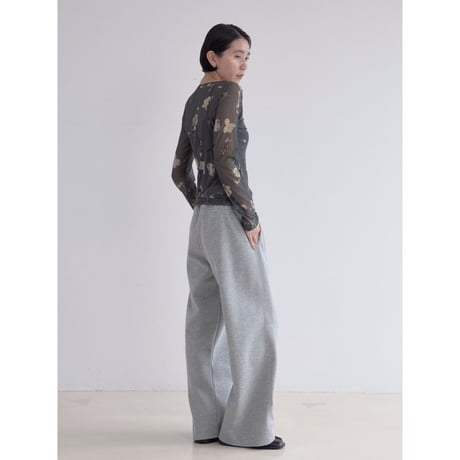 《予約販売》vintage like flower sheer tops/2colors_nt2522