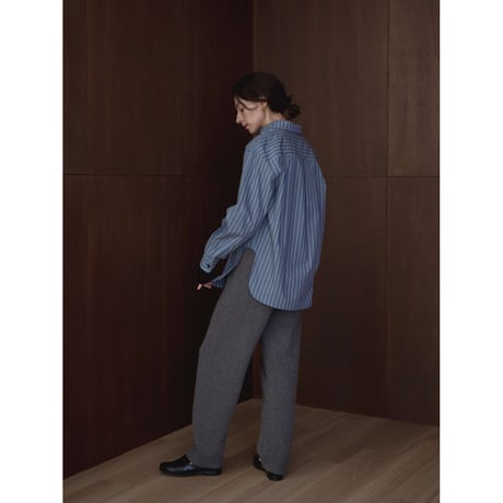 - AUTHENTIC series - button down mannish stripe shirt/2colors_an0021