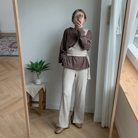 【NOKCHA original】bustier setup /beige_nt0080