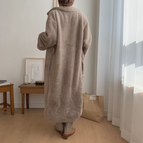 ✳︎予約販売✳︎shaggy gown coat_no0044