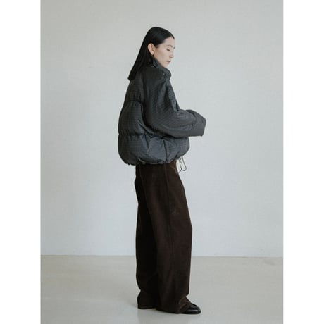《予約販売》check raglan down jacket_no0482