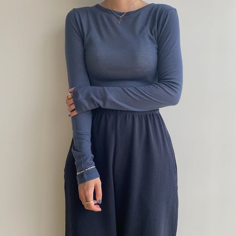 《予約販売》sheer basic tops/4colors_nt1837