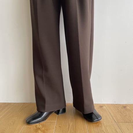 【nokcha original】relaxy pants/deep brown_np0694