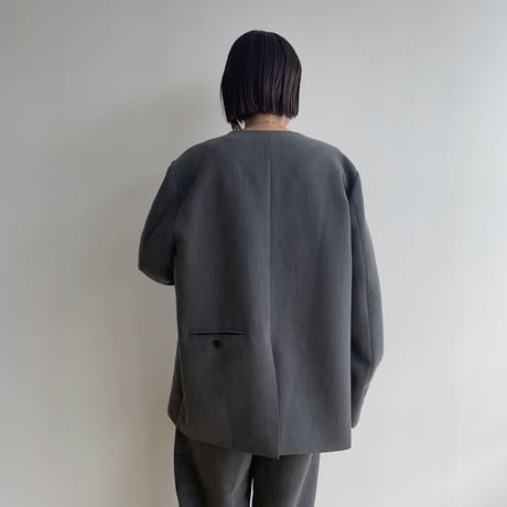 【nokcha original】mannish jacket/melange gray_no0313