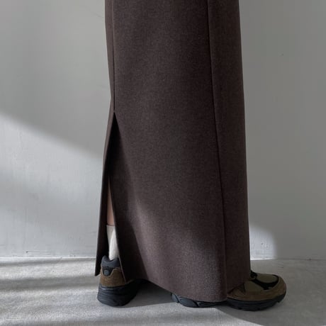 《予約販売》material warm long skirt/2colors_ns0087