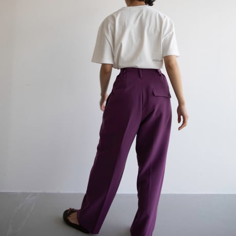 【nokcha original】waist pants/grape_np0596