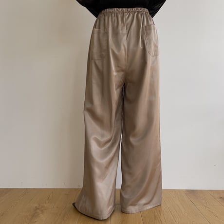 《予約販売》quality satin pants/2colors_np0789