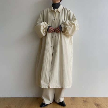 【nokcha original】s/s long coach jacket/ivory_no0285