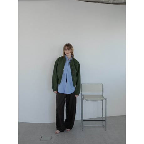 - AUTHENTIC series - neck string jumper/green_an0032